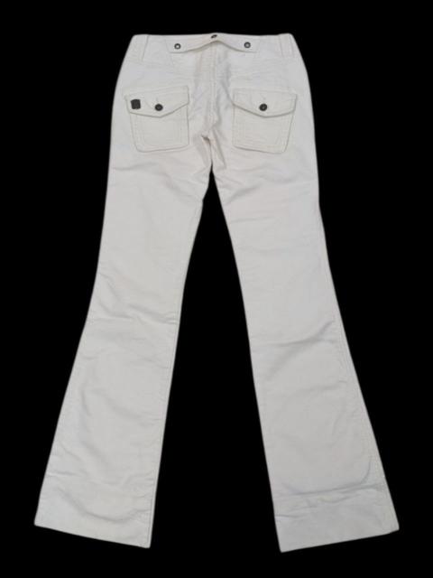 Diesel DIESEL VINTAGE Y2K OFF WHITE FLARE PANTS