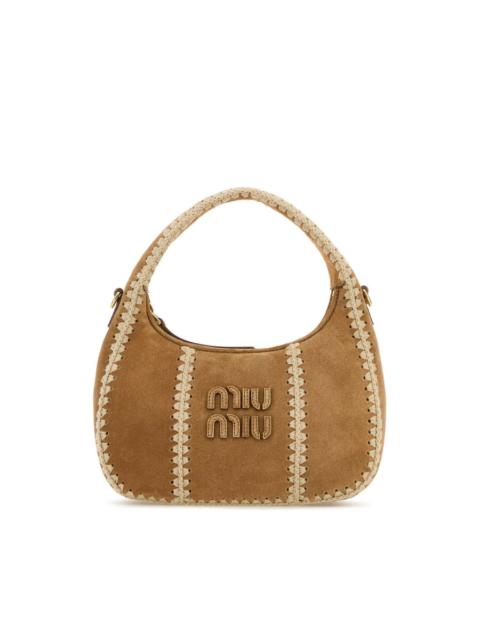 Miu Miu Miu Miu Beige Suede Handbag