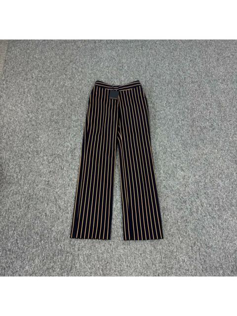 Louis Vuitton Louis Vuitton striped trousers with small leather logo