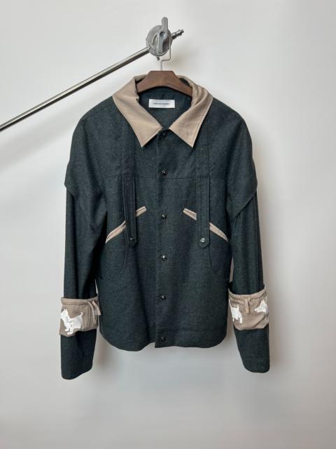 Kiko Kostadinov Kiko Kostadinov 22AW Deep Green Rose Button Wool Jacket