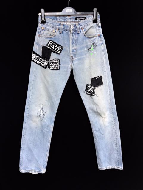 Levi's Vintage Levis Distressed Custom Punk Design Jeans