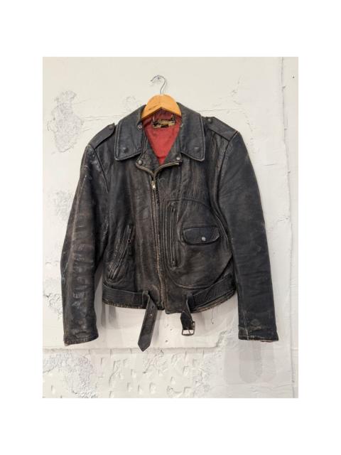 Other Designers Vintage 1950's Sears Hercules D Pocket Leather Moto Jacket
