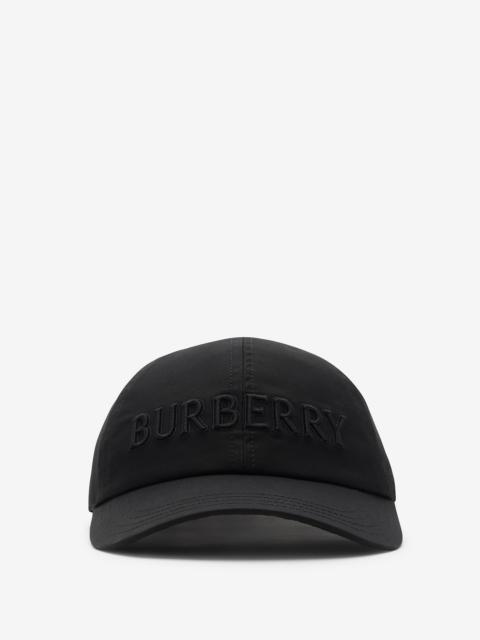 Burberry Logo Gabardine Baseball Cap