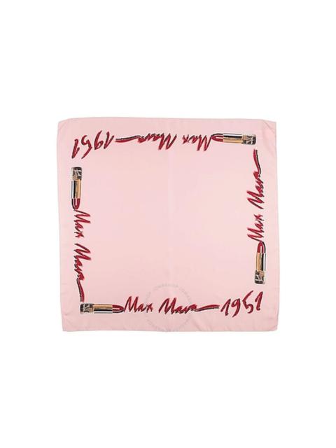 Max Mara Max Mara Ladies Pink Carre Silk Scarf