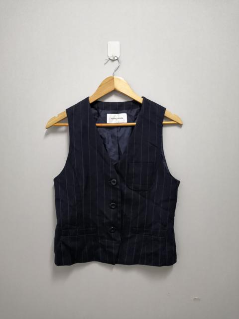 ISSEY MIYAKE Tsumori Chisato Stripes Blue Suit Vest Japan