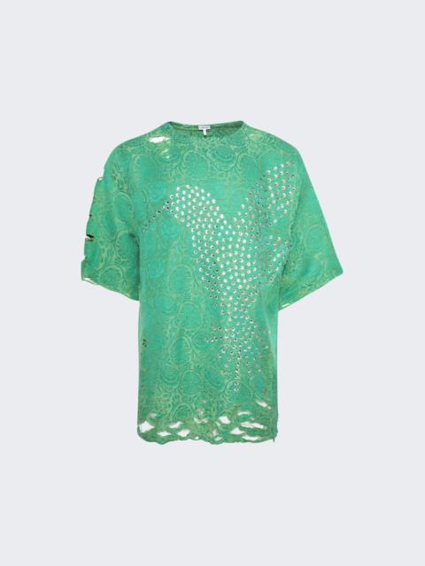 Loewe Embellished Tee Green