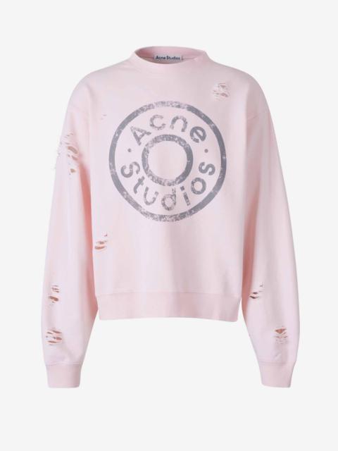 Acne Studios UNSTITCHED LOGO SWEATSHIRT