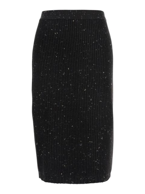 Bottega Veneta Bottega Veneta Women Brown Skirt With English Ribbed In Wool Woman