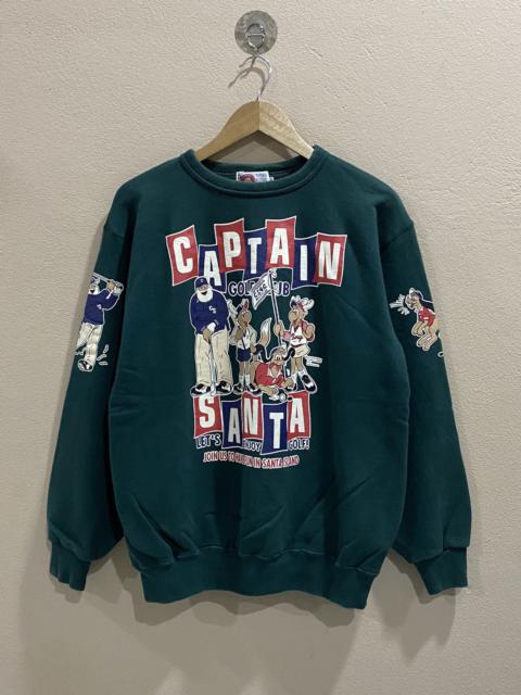 Other Designers RARE VINTAGE CAPTAIN SANTA NICE DESIGN SWEATSHIRT