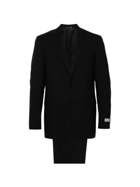 single-breasted wool suit