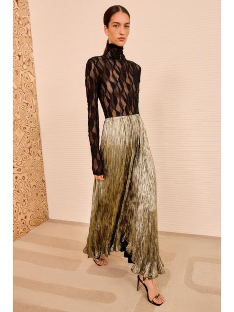 ULLA JOHNSON Elsa Pleated Long Skirt