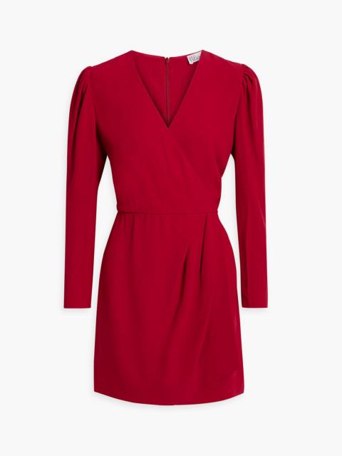 REDValentino Wrap-effect crepe mini dress