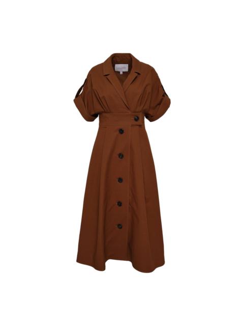 CAROLINA HERRERA Wide Sleeve Shirt Dress