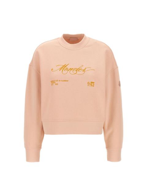 embroidered crew-neck sweatshirt