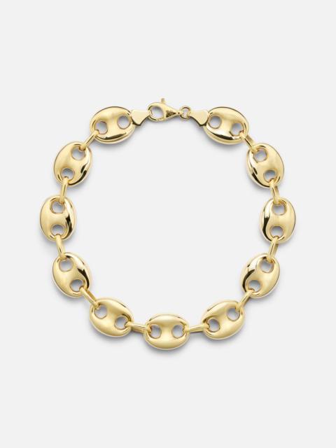 STONE AND STRAND Puffed Maritime 14kt gold chain bracelet