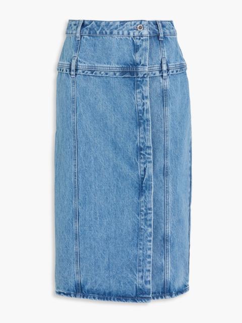 STINE GOYA Denim midi skirt