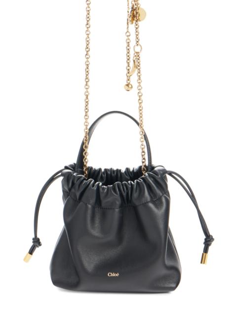 Chloé Chloé Mini Icons Leather Shoulder Bag in Black at Nordstrom