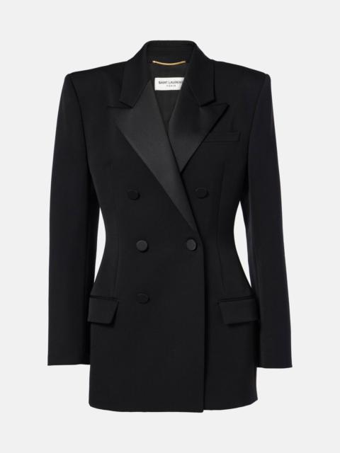 Wool grain de poudre blazer