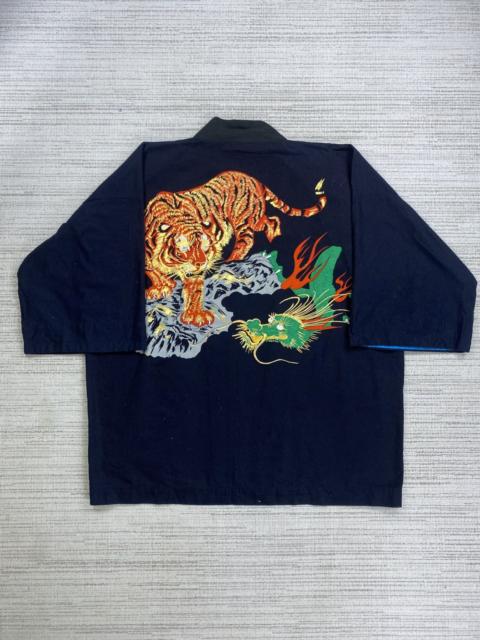 Other Designers If Six Was Nine × Japanese Brand × Vintage - Vintage Haori Kimono Dragon X Tiger Matsuri Festival Japan