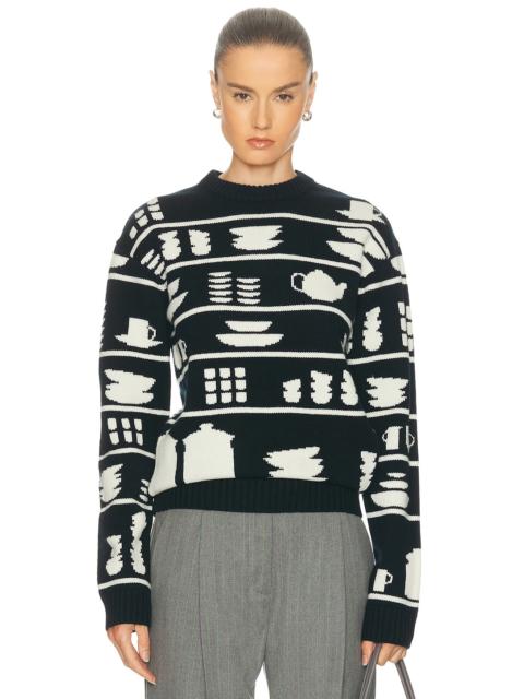 JW Anderson Crockery Jacquard Jumper