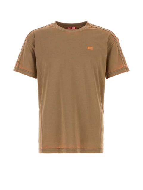 Diesel Diesel Men Brown Blend Cotton T-Wayan T-Shirt