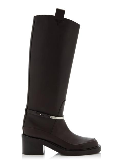 Tod's Leather Knee Boots brown