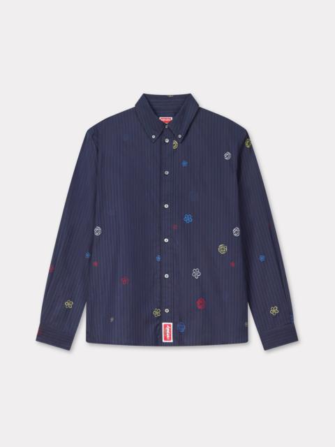 KENZO 'Kenzo x Futura 2000' embroidered casual shirt in cotton poplin