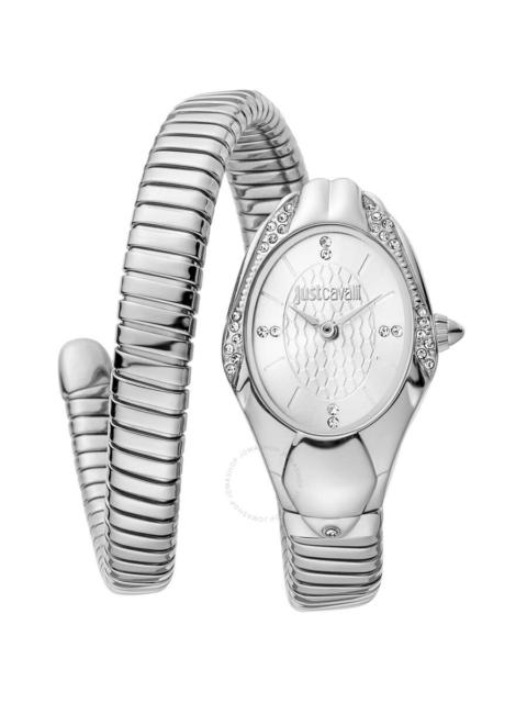 Just Cavalli - Just Cavalli Glam Chic Snake Silver-tone Dial Ladies Watch JC1L183M0015