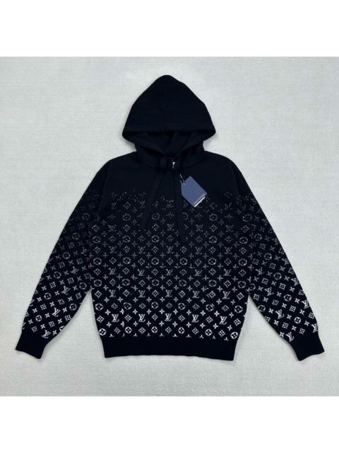 Louis Vuitton Louis Vuitton gradient monogram hooded knit sweater
