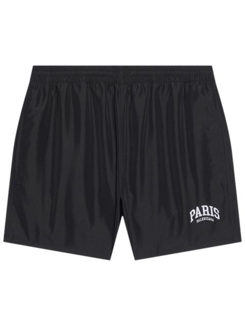 Balenciaga Paris Swim Shorts 'Black/White'