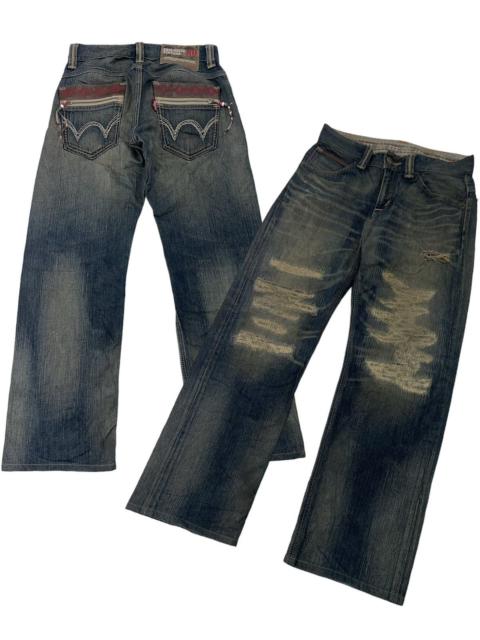 Other Designers If Six Was Nine - Vintage Edwin Distressed & Repair Rusty Denim Jeans
