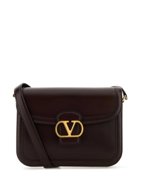 Valentino Valentino Garavani Women Dark Brown Leather 9To5 Shoulder Bag