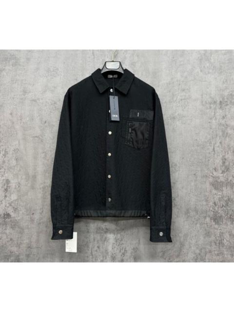 Dior Dior SACAI Collaboration All-Logo Button-Down Jacket