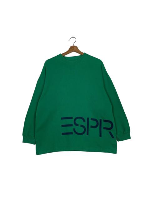 Other Designers Vintage Esprit Big Logo Green Sweatshirt