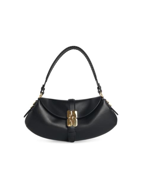 GANNI Ganni 'B-Kat' Black Leather Bag Women