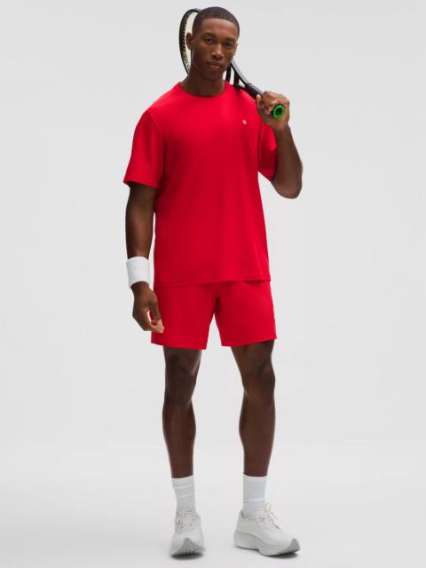 lululemon Striped Mesh Tennis Short 7"