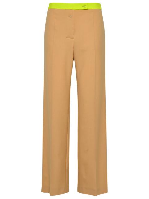 Off-White Woman Beige Wool Blend Active Pants