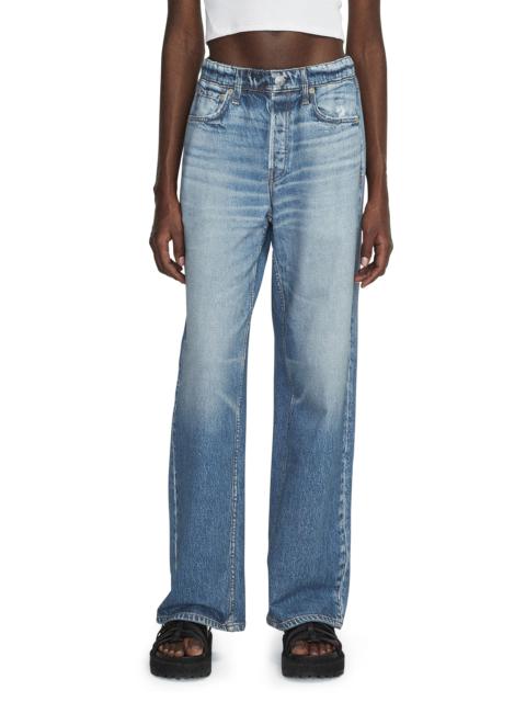 rag & bone rag & bone Miramar Wide Leg Cotton Terry Sweatpant Jeans in Noosa at Nordstrom