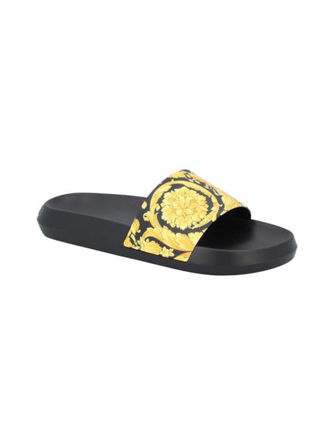 VERSACE Versace Men's Rubber Barocco Bathing Slide (Authentic Pre-Loved)