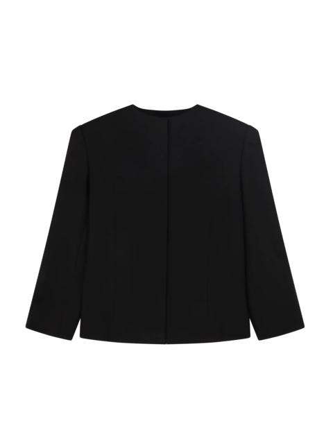 entire studios OBLONG TAILORED JACKET BLACK WOOL