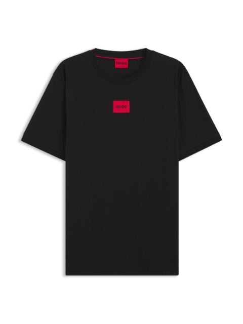 HUGO COTTON-JERSEY T-SHIRT WITH LOGO LABEL