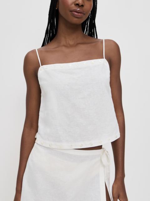 STAUD Kirra Linen Tank