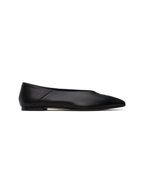 Aeyde Black Moa Pointed-Toe Flats