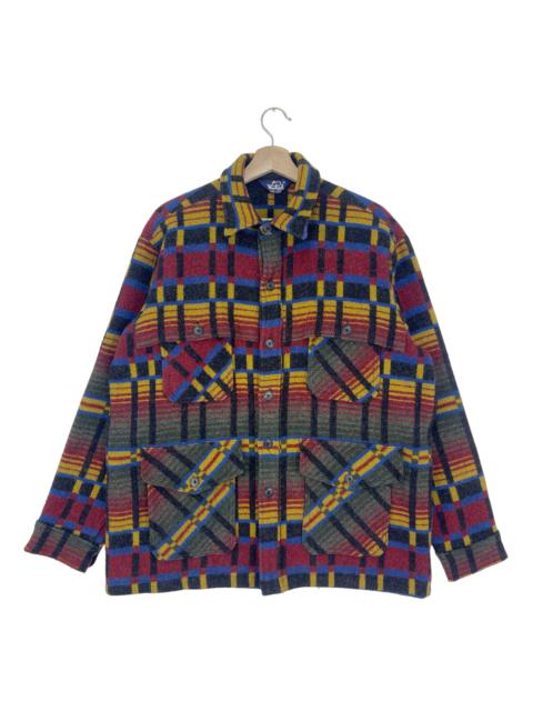 Other Designers Vintage 80’s Woolrich Wool Multicolor Jacket