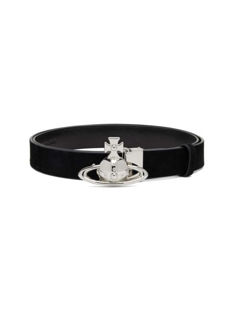 Vivienne Westwood Black Orb Buckle Belt