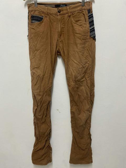 Other Designers Japanese Brand - dominate handcrafted cargo pants brown pleated