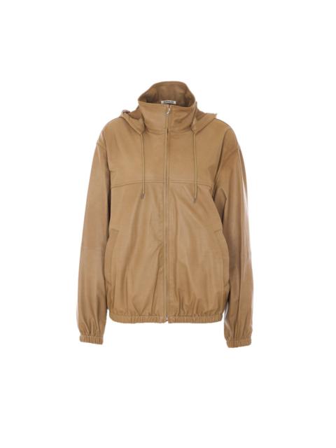 AURALEE Auralee Women Fine Baby Calf Hooded Blouson