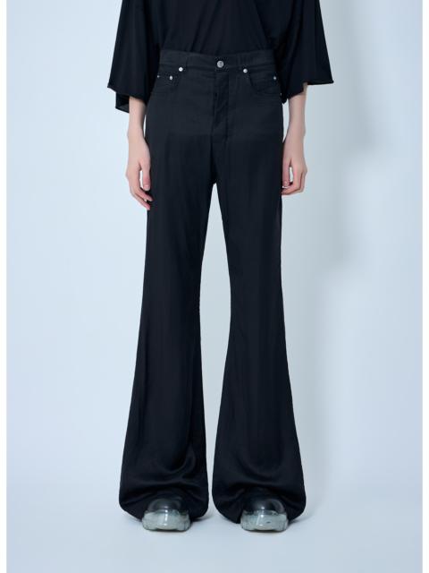 Rick Owens Rick Owens Men Flared Trousers In Smooth Weave