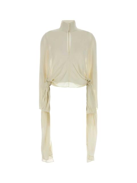 Alaïa Alaia Women Cream Crepe Blouse