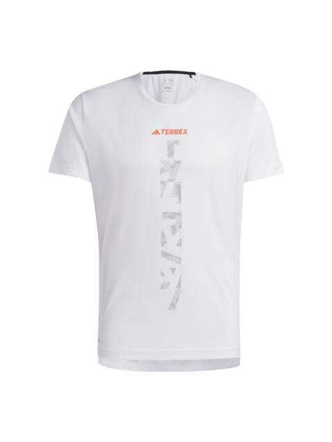 adidas adidas TERREX Agravic Trail Running Tee 'White' HT9442